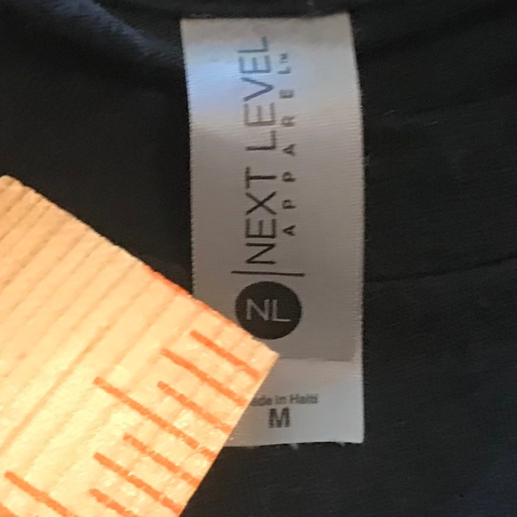 Next Level holiday “Most likely to be on the naughty list” black tee shirt (M) - Picture 7 of 9